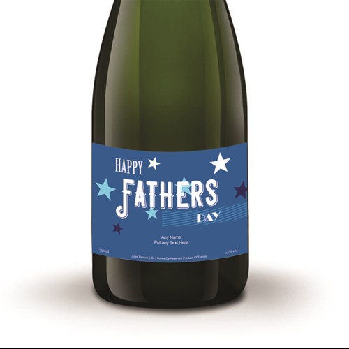 Personalised Champagne - Fathers Day Label - Customer Favourite